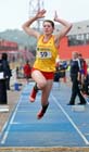 Hannah Pringle in the triple jump.